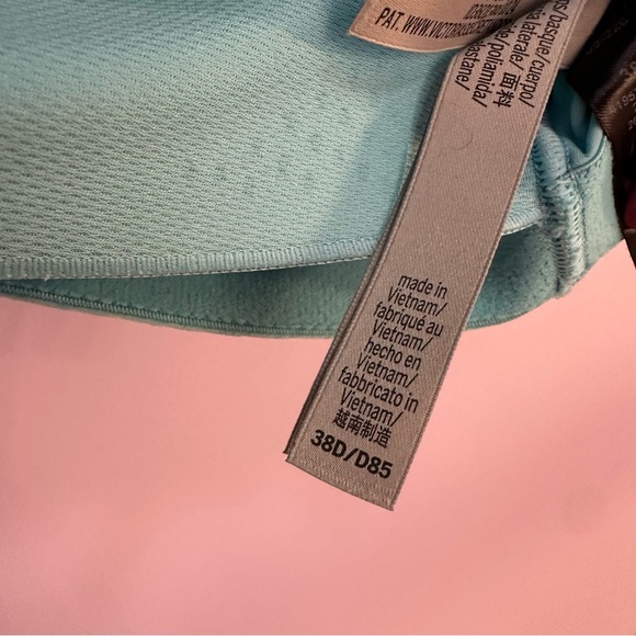 Victorias Secret VSX Knockout Front-Close Zipper Turquoise Sports Underwire Bra - Picture 7 of 8